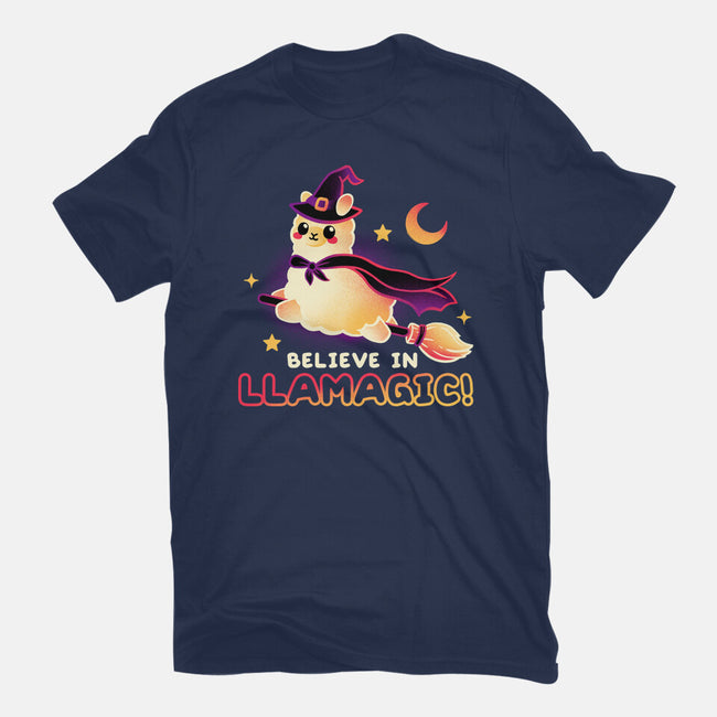 Believe In llamagic-Mens-Heavyweight-Tee-NemiMakeit