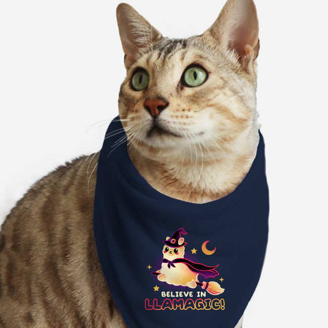 Believe In llamagic-Cat-Bandana-Pet Collar-NemiMakeit