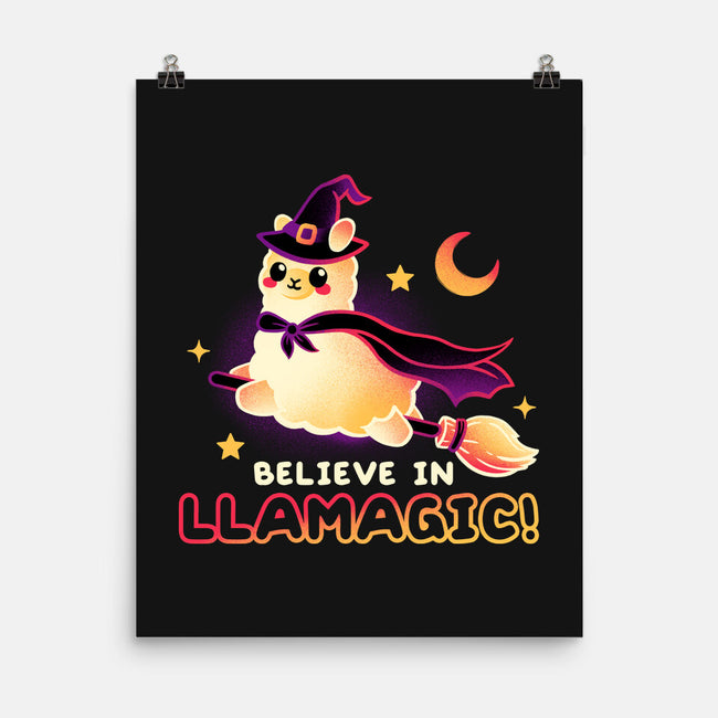 Believe In llamagic-None-Matte-Poster-NemiMakeit