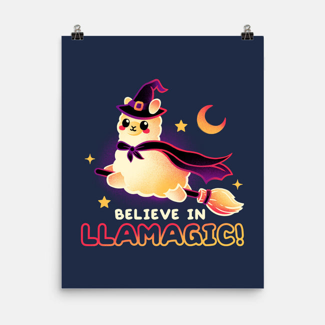 Believe In llamagic-None-Matte-Poster-NemiMakeit