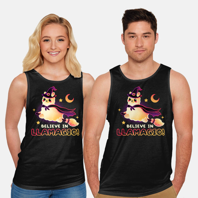 Believe In llamagic-Unisex-Basic-Tank-NemiMakeit