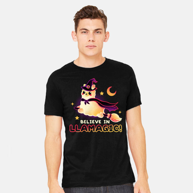 Believe In llamagic-Mens-Heavyweight-Tee-NemiMakeit