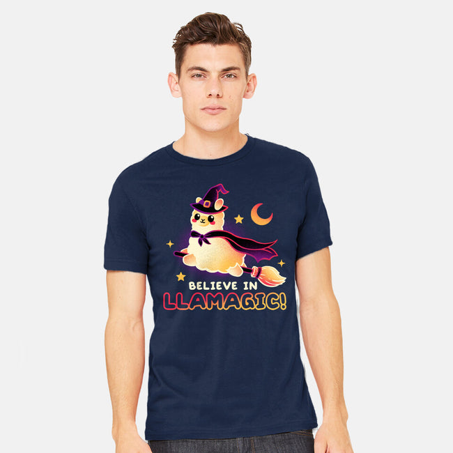 Believe In llamagic-Mens-Heavyweight-Tee-NemiMakeit