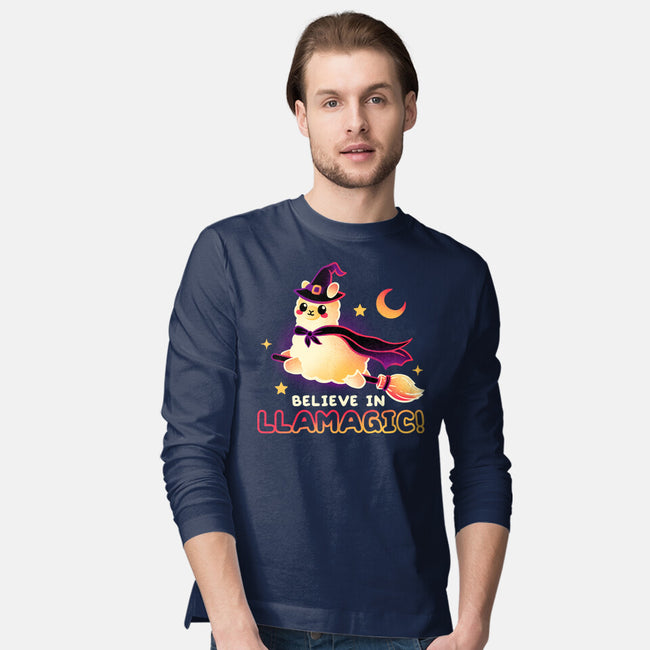 Believe In llamagic-Mens-Long Sleeved-Tee-NemiMakeit