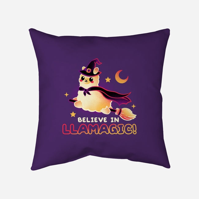 Believe In llamagic-None-Non-Removable Cover w Insert-Throw Pillow-NemiMakeit