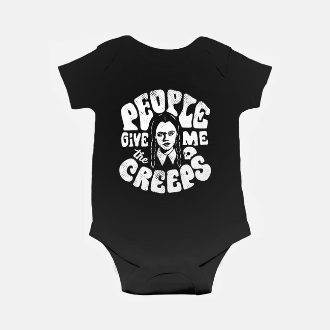 People Give Me The Creeps-Baby-Basic-Onesie-MJ