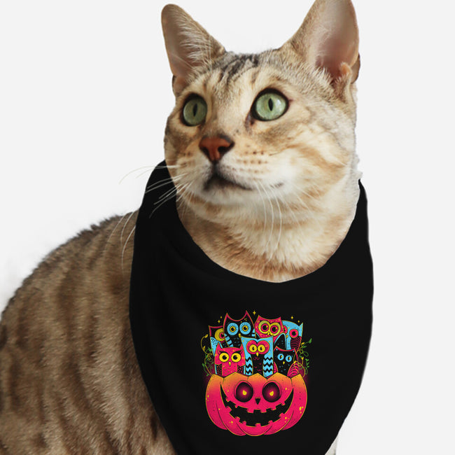 A Bowl Full Of Owls-Cat-Bandana-Pet Collar-GODZILLARGE