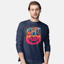 A Bowl Full Of Owls-Mens-Long Sleeved-Tee-GODZILLARGE