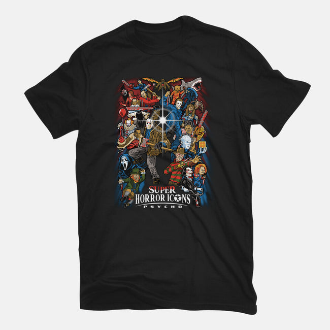 Super Horror Icons-Womens-Fitted-Tee-PrimePremne