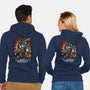 Super Horror Icons-Unisex-Zip-Up-Sweatshirt-PrimePremne