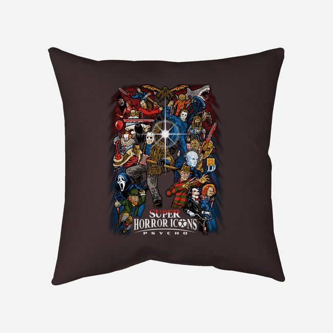 Super Horror Icons-None-Non-Removable Cover w Insert-Throw Pillow-PrimePremne