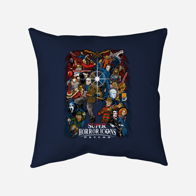Super Horror Icons-None-Removable Cover w Insert-Throw Pillow-PrimePremne