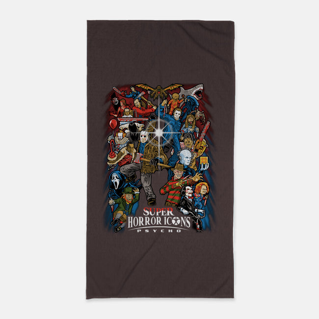 Super Horror Icons-None-Beach-Towel-PrimePremne