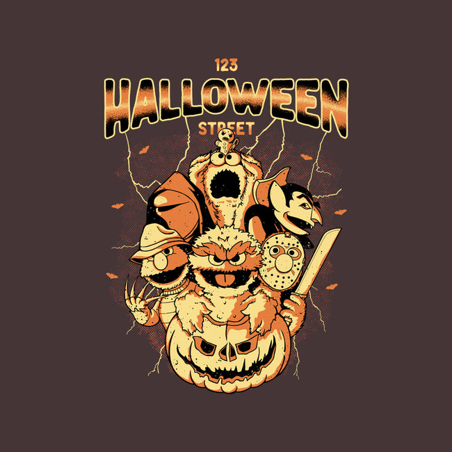 Halloween Street-Unisex-Zip-Up-Sweatshirt-retrodivision