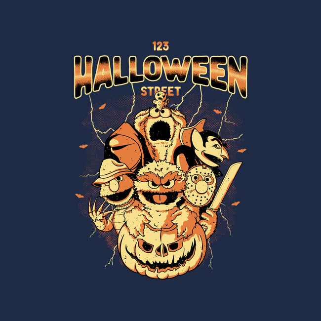 Halloween Street-Womens-Fitted-Tee-retrodivision