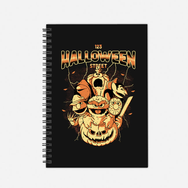 Halloween Street-None-Dot Grid-Notebook-retrodivision