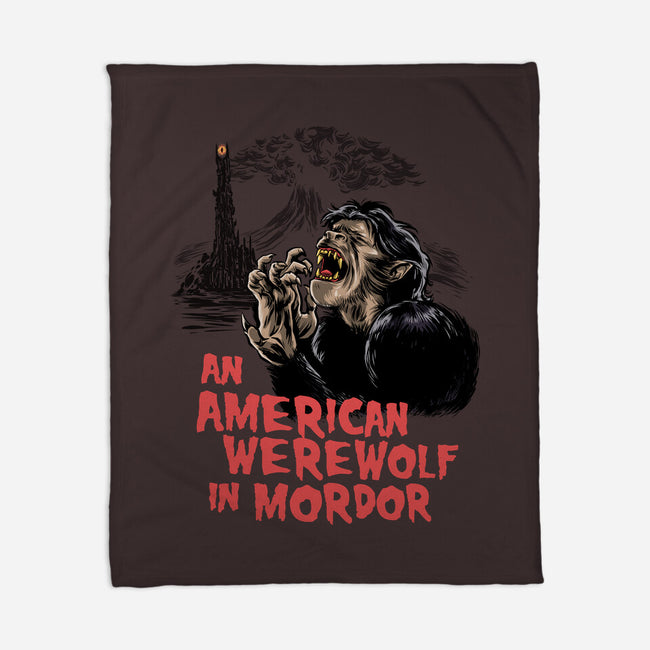 An American Werewolf In Mordor-None-Fleece-Blanket-zascanauta