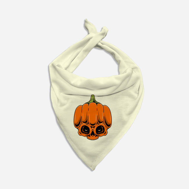 The Pumpkin Skull-Cat-Bandana-Pet Collar-Alundrart