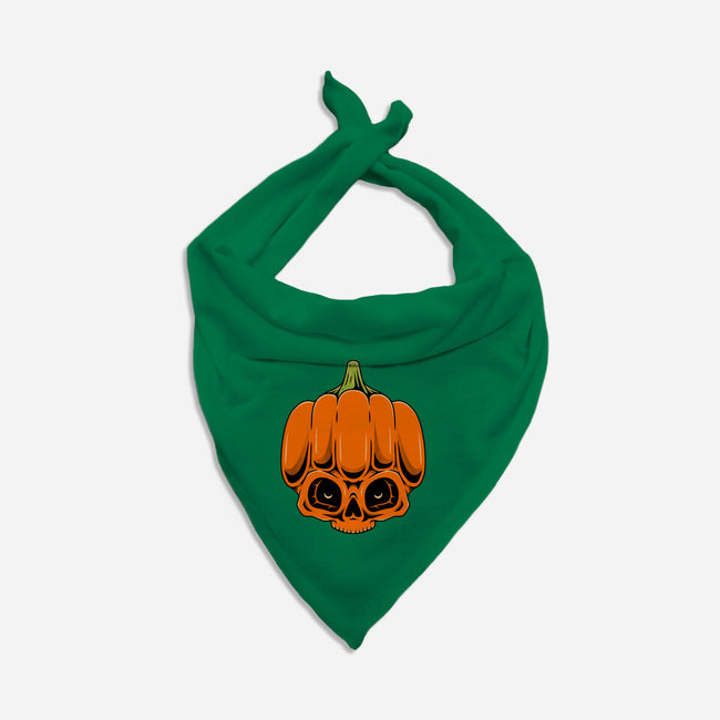 The Pumpkin Skull-Cat-Bandana-Pet Collar-Alundrart