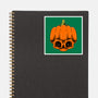 The Pumpkin Skull-None-Glossy-Sticker-Alundrart