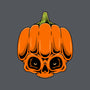 The Pumpkin Skull-Mens-Basic-Tee-Alundrart