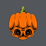 The Pumpkin Skull-None-Drawstring-Bag-Alundrart