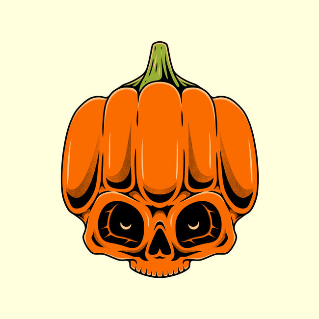 The Pumpkin Skull-None-Drawstring-Bag-Alundrart