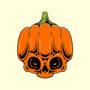 The Pumpkin Skull-None-Drawstring-Bag-Alundrart