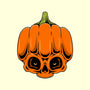 The Pumpkin Skull-None-Matte-Poster-Alundrart