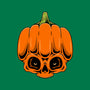 The Pumpkin Skull-None-Glossy-Sticker-Alundrart