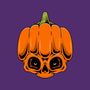 The Pumpkin Skull-None-Glossy-Sticker-Alundrart