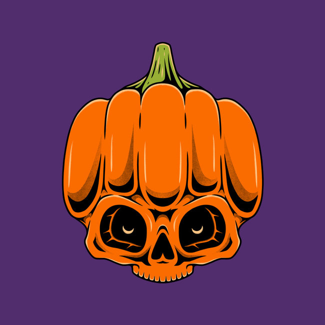 The Pumpkin Skull-Womens-Basic-Tee-Alundrart