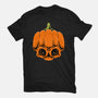 The Pumpkin Skull-Mens-Heavyweight-Tee-Alundrart