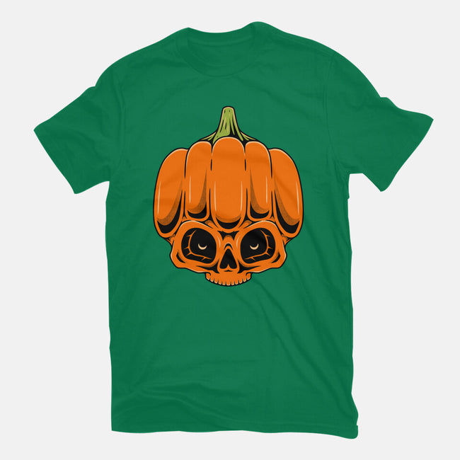 The Pumpkin Skull-Unisex-Basic-Tee-Alundrart