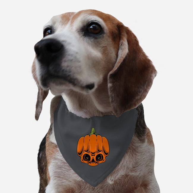 The Pumpkin Skull-Dog-Adjustable-Pet Collar-Alundrart