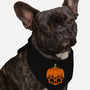 The Pumpkin Skull-Dog-Bandana-Pet Collar-Alundrart