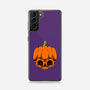 The Pumpkin Skull-Samsung-Snap-Phone Case-Alundrart