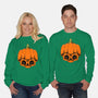 The Pumpkin Skull-Unisex-Crew Neck-Sweatshirt-Alundrart