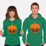 The Pumpkin Skull-Unisex-Pullover-Sweatshirt-Alundrart