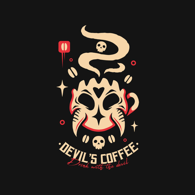 Devil's Coffee-Womens-V-Neck-Tee-Alundrart