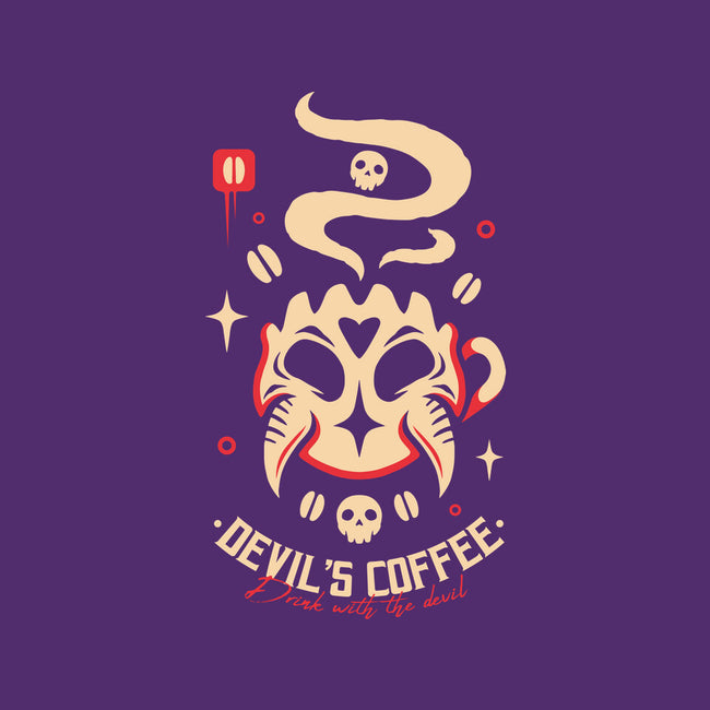 Devil's Coffee-Womens-Off Shoulder-Tee-Alundrart