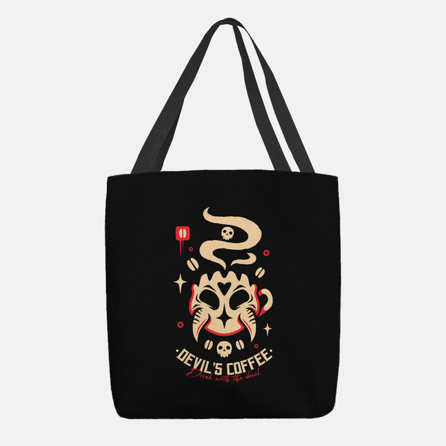 Devil's Coffee-None-Basic Tote-Bag-Alundrart