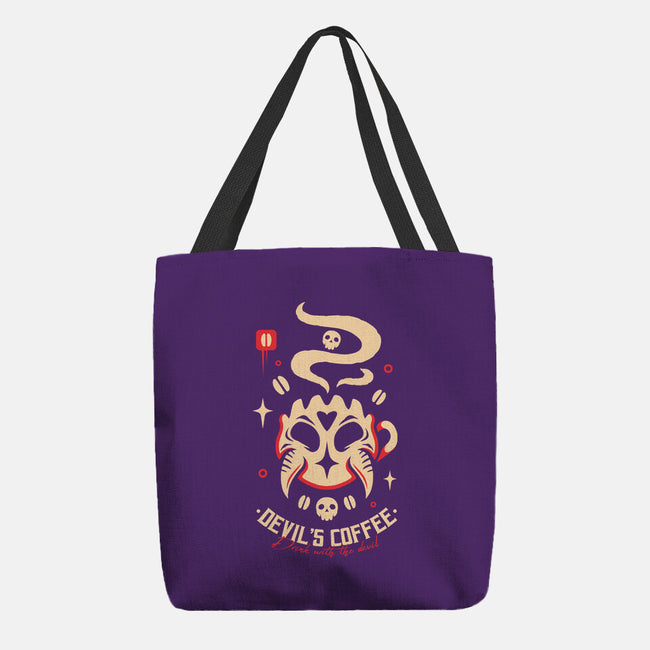 Devil's Coffee-None-Basic Tote-Bag-Alundrart