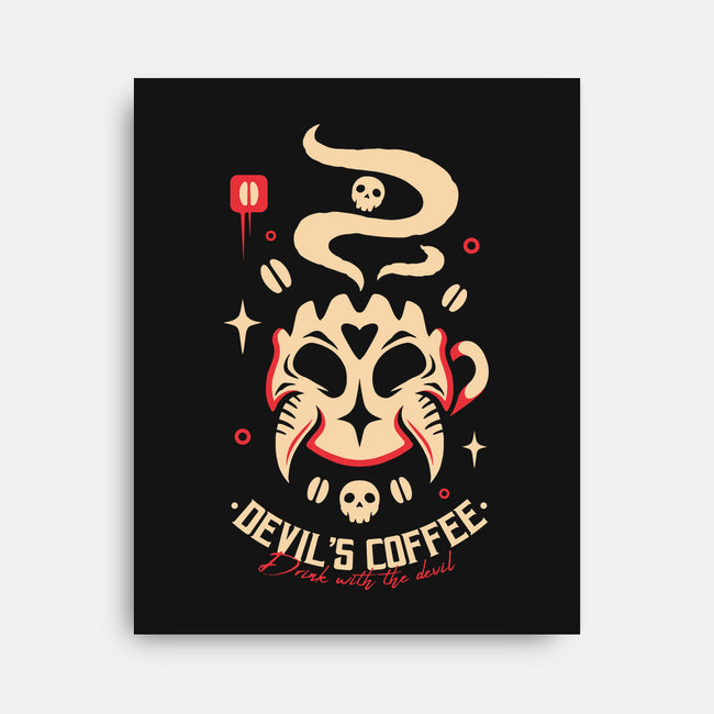 Devil's Coffee-None-Stretched-Canvas-Alundrart