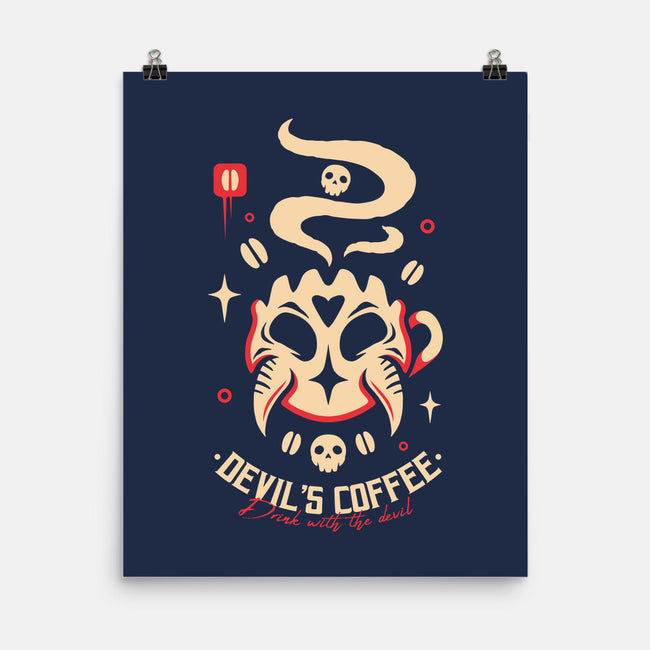 Devil's Coffee-None-Matte-Poster-Alundrart