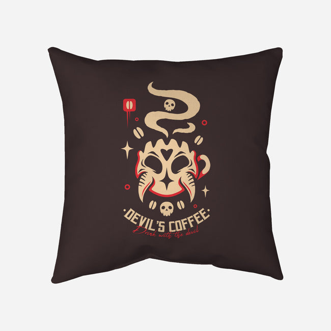 Devil's Coffee-None-Removable Cover-Throw Pillow-Alundrart