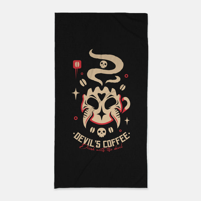 Devil's Coffee-None-Beach-Towel-Alundrart