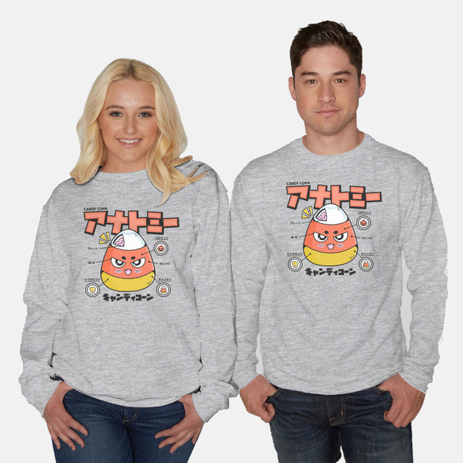 Anatomy Of A Candy Corn-Unisex-Crew Neck-Sweatshirt-Bear Noise