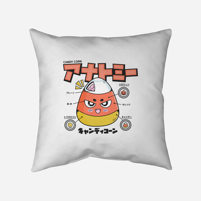 Anatomy Of A Candy Corn-None-Removable Cover w Insert-Throw Pillow-Bear Noise