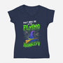 My Flying Monkeys-Womens-V-Neck-Tee-neverbluetshirts